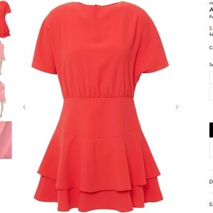 NWT Alice and Olivia Palmira Dress in red